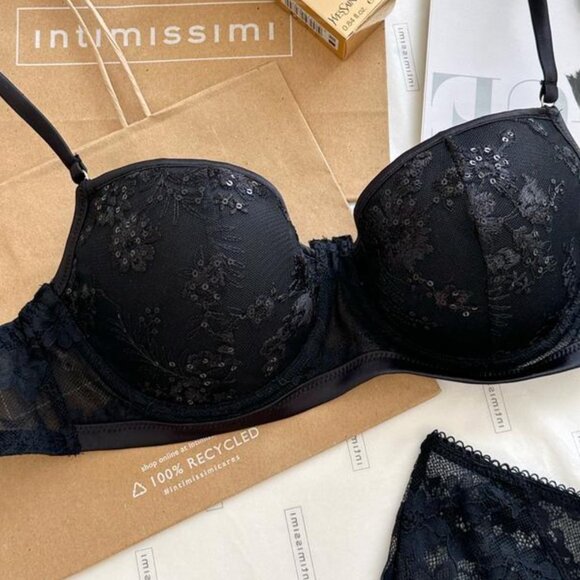 Intimissimi Lingerie 2-piece Balconette Bra (38B) and Hipster (L) Set - Picture 6 of 16
